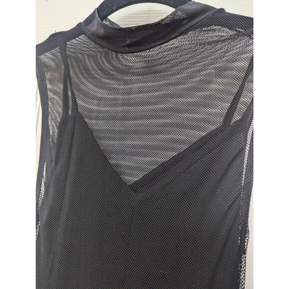Forever 21 Dress Size S Midi Fishnet Conceal And Reveal Sexy Club Concert Goth - Picture 6 of 10